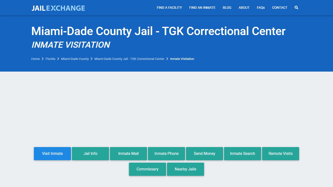 Miami-Dade County Jail - TGK Correctional Center Inmate Visitation ...